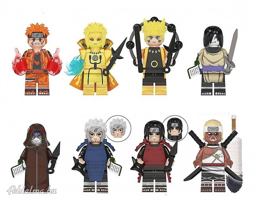 8 db-os Naruto mini figura Rikudo szett