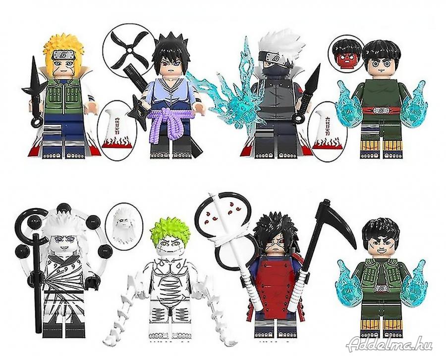 8 db-os Naruto minifigura szett Madarával