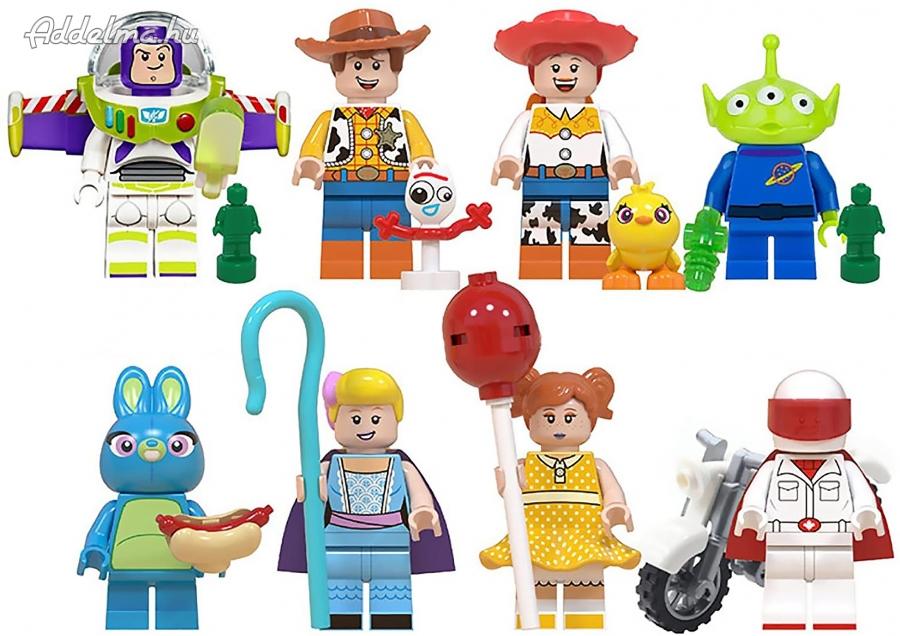 8 db-os Toy Story mini figura szett