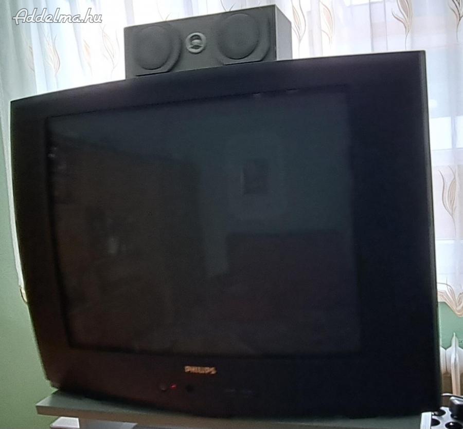 82 cm-s Philips TV házimozi rendszerrel eladó.