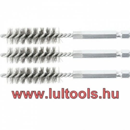 Acél kefe, 10mm, bitbefogás