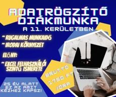 Adatrögzítő diákmunka a 11. kerületben!