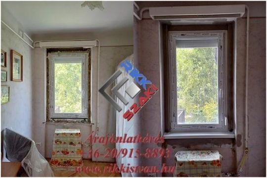 Ajtó-ablak csere utáni kőműves javítási munkák!
