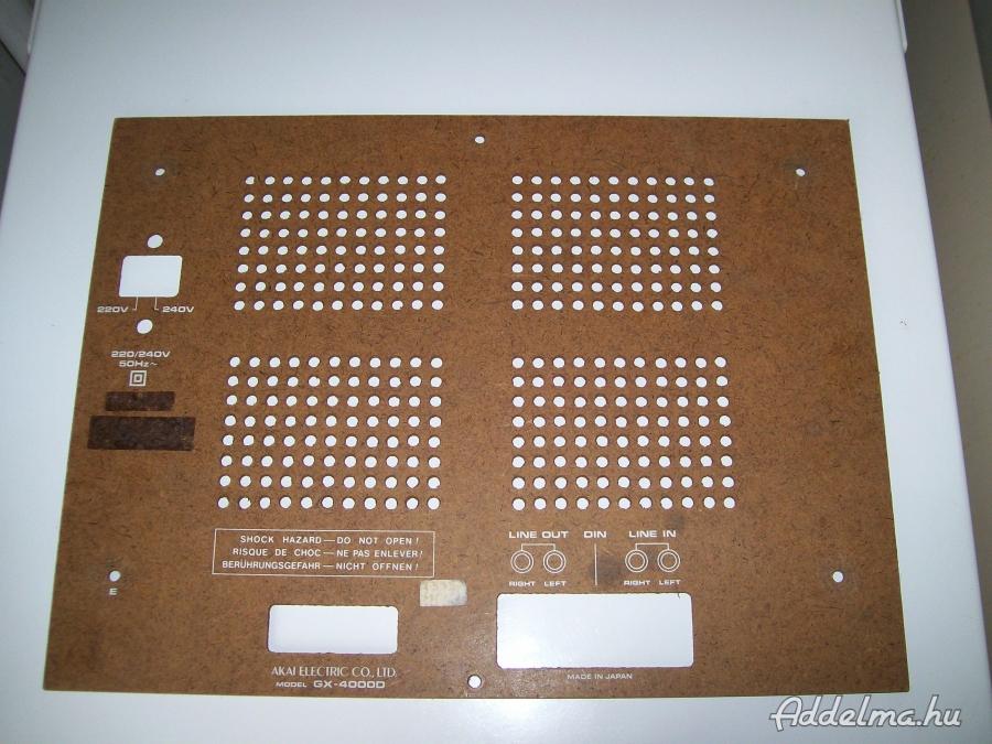 AKAI GX-4000D magnó farost hátlap lemeze bontásból