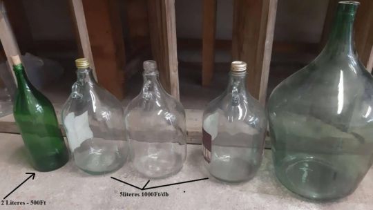 Akár borászathoz is tároló üvegek eladóak