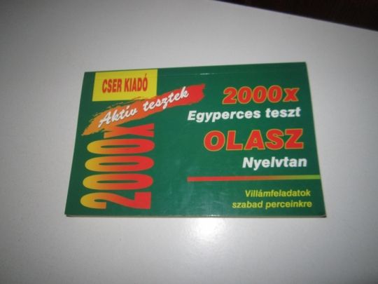 Aktív tesztek 2000x egyperces teszt olasz nyelvtan