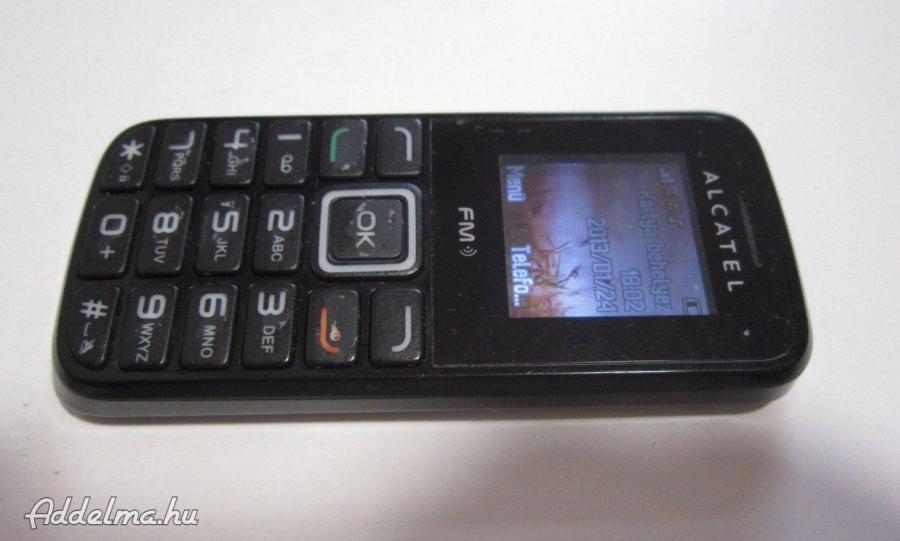 Alcatel 1010X egyszerű telefon akkuval, 30-as, töltő nélkül