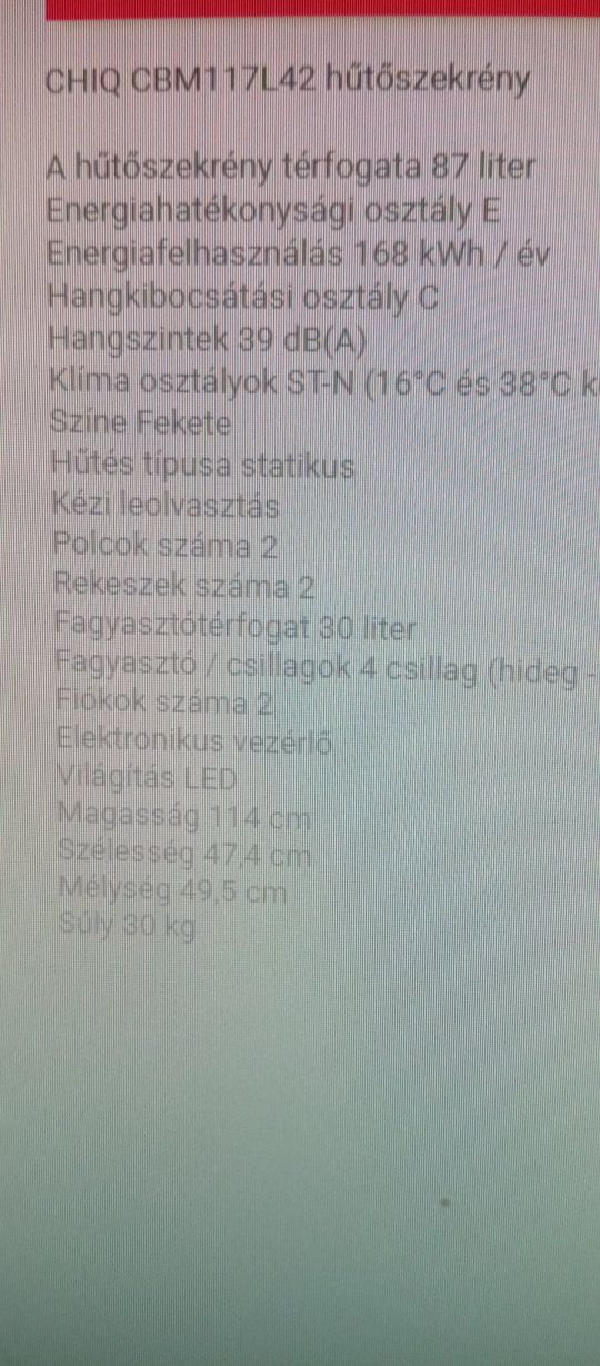 Alulfagyasztós-Hűtő Újállapot