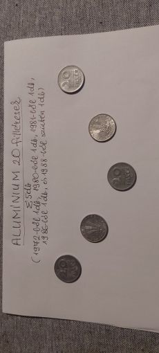 Alumínium 20 filléresek egyben eladók.