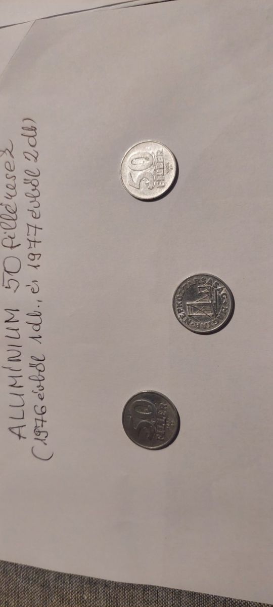 Alumínium 50 filléresek egyben eladók