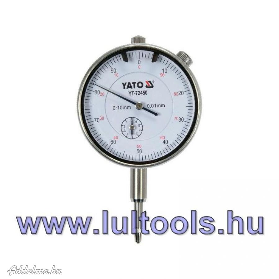 Analóg indikátor óra 0-10/ 0,01 mm mágneses Yato