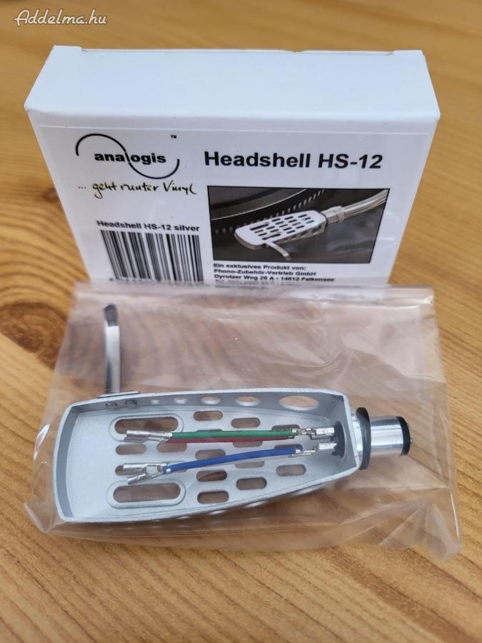 Analogis HS12 headshell head shell lemezjátszó hangszedő tartó ÚJ