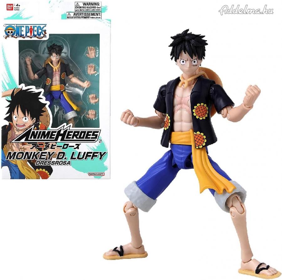 Anime Heroes Monkey D. Luffy Dressrosa figura Bandai