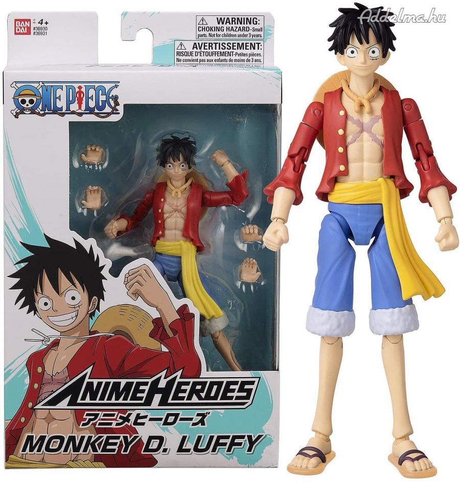 Anime Heroes One Piece Monkey D. Luffy figura 17 cm Bandai