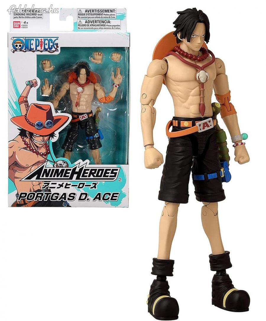 Anime Heroes One Piece Portgas D. Ace figura 17 cm Bandai