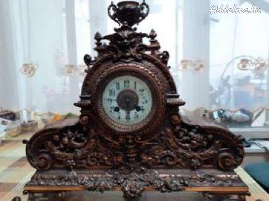 Antik kandalló óra 47 cm széles