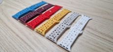 Apple Watch betű mintás szilikon óraszíj