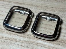 Apple Watch ezüst színű szilikon védőtok