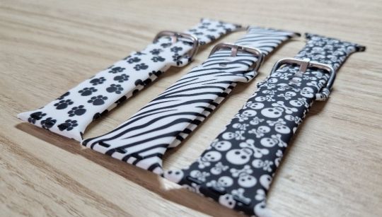 Apple Watch mintás óraszíj: koponyás, tappancsos, zebrás