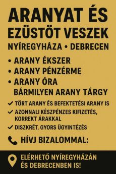 Aranyfelvásárlás Debrecenben