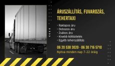 Áruszállítás fuvarozás tehertaxi