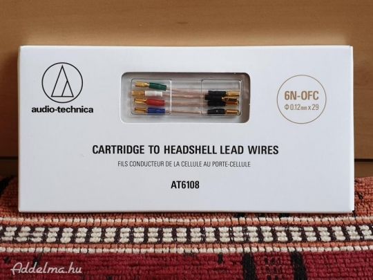 Audio-technica 6N-OFC GOLD -JAPAN- headshell kábel készlet ÚJ