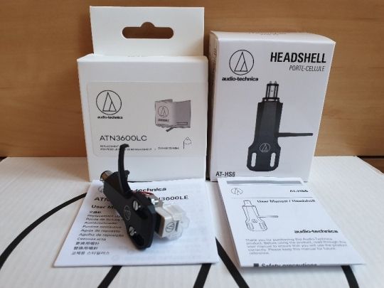 Audio-technica AT3600 LC + HS6BK komplett shell tű hangszedő szett