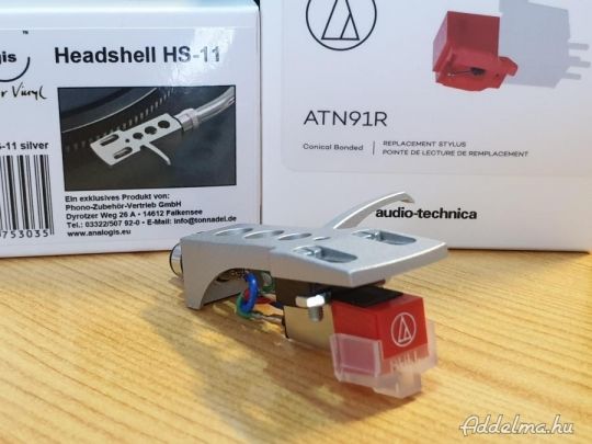 Audio-technica AT91R + HS11 komplett hangszedő tű szett ÚJ