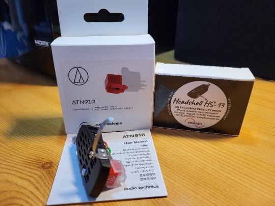 Audio-technica AT91R + HS13 komplett hangszedő lemezjátszószett