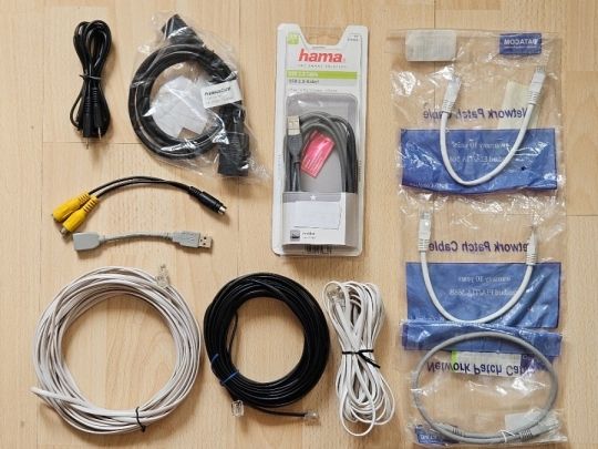 Audio video és pc kábel : USB Pach UTP Jack Táp RJ11
