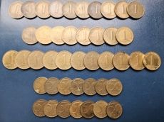 Ausztria érme csomag 1 schilling és 50 groschen (43db érme)