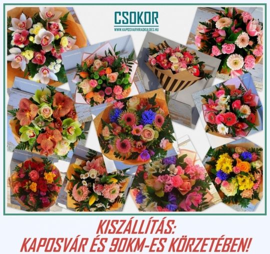 Balaton déli partjára virágküldés! Kiszállítás!