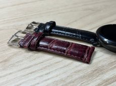 Bambusz mintás bőr óraszíj – 20mm