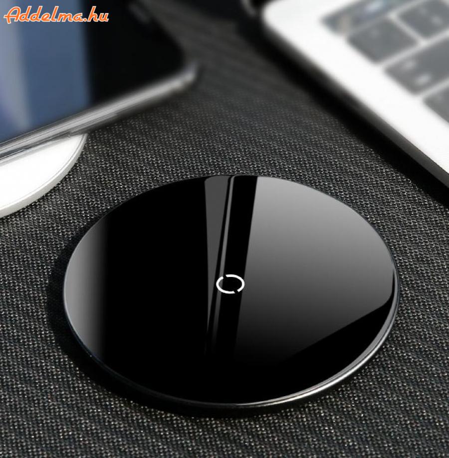 Baseus 10W Qi gyorstöltő vezeték nélküli töltő pad fekete 
