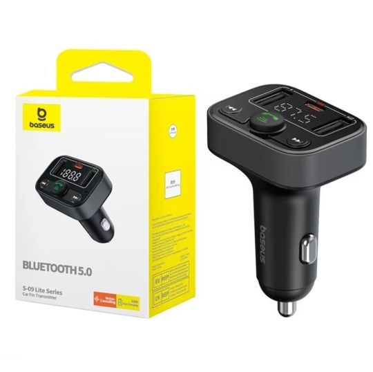 Baseus Bluetooth 5.3 QC 3.0 PD 18W Dual USB FM Transzmitter töltő