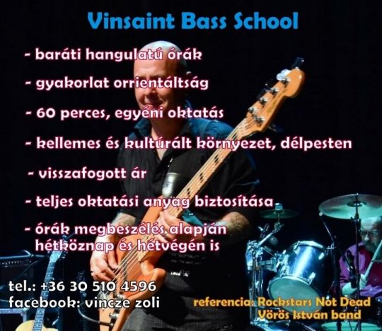 Basszusgitár oktatás