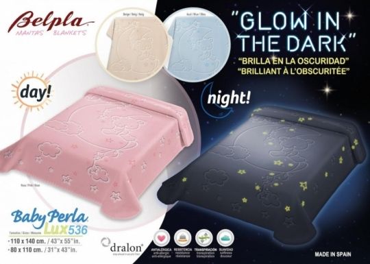 Belpla Baby perla gold LUX pléd 80*110 blue