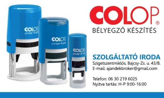 Bélyegző készítés akár egy nap alatt Szigetszentmiklós