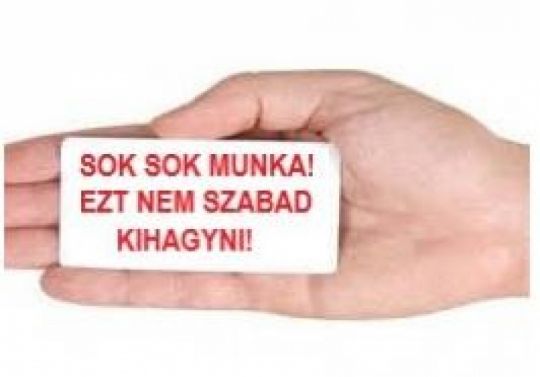 Betanított munka, szakmunka!