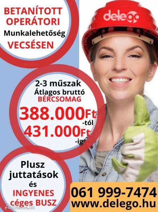 Betanított operátor Vecsés