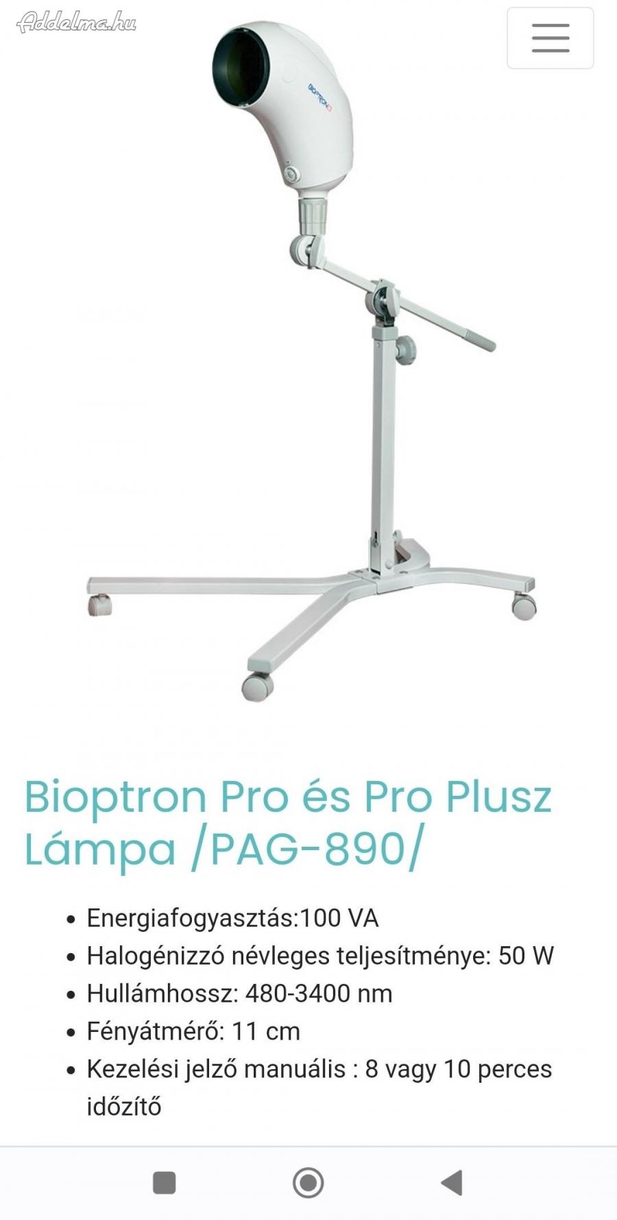 Bioptron Pro lámpa