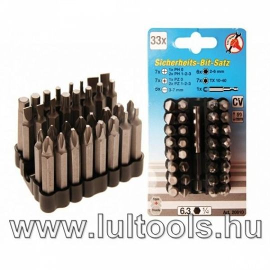 Bit készlet 33 darabos BGS-20810,.,.,..,