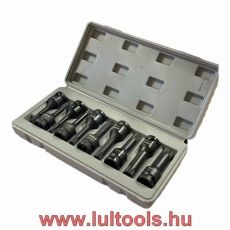 Bithegy-dugókulcs készlet 10 részes Spline 1/2" CR-Mo