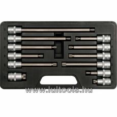 Bithegy-dugókulcs készlet 12 részes Spline 1/2" M6-M17 YATO