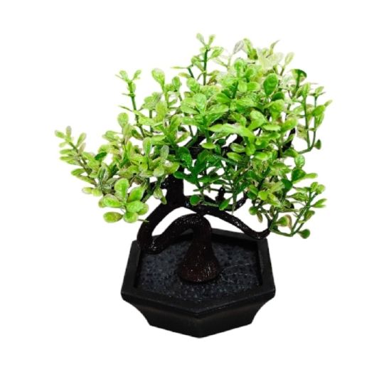 Bonsai növény cserépben – mesterséges dísz 11 cm