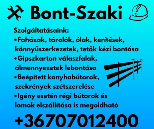 Bontás munkák