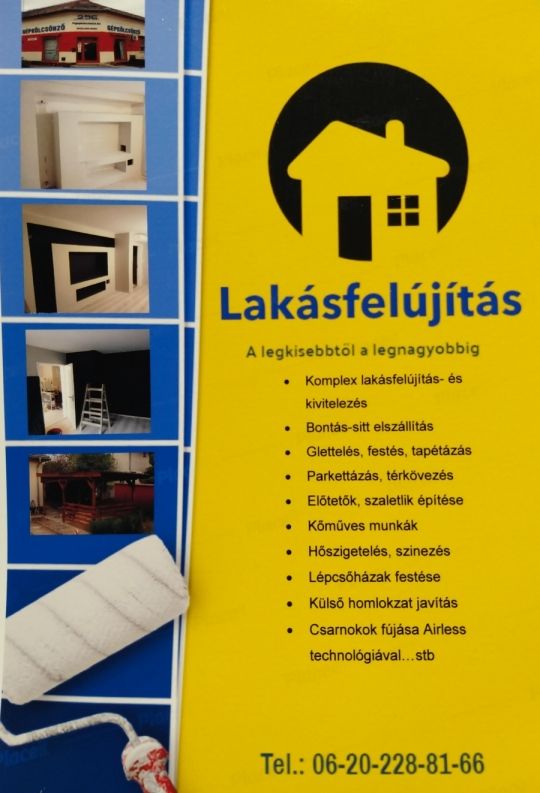 Bontás-sitt elszállítás,lakásfelújítás,festés...stb