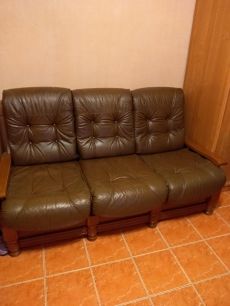Bőr nyítható kanapé