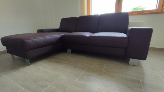 Bordó Bőr Kanapé