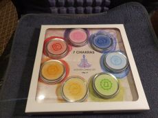 Chakras candle set - Csakra gyertyák díszdobozban